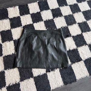 Black Leather Skirt